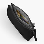 Interior Zipper - The Waverley 2 - Nappa Leather - Black / Gunmetal / Grey - Crossbody - Lo & Sons