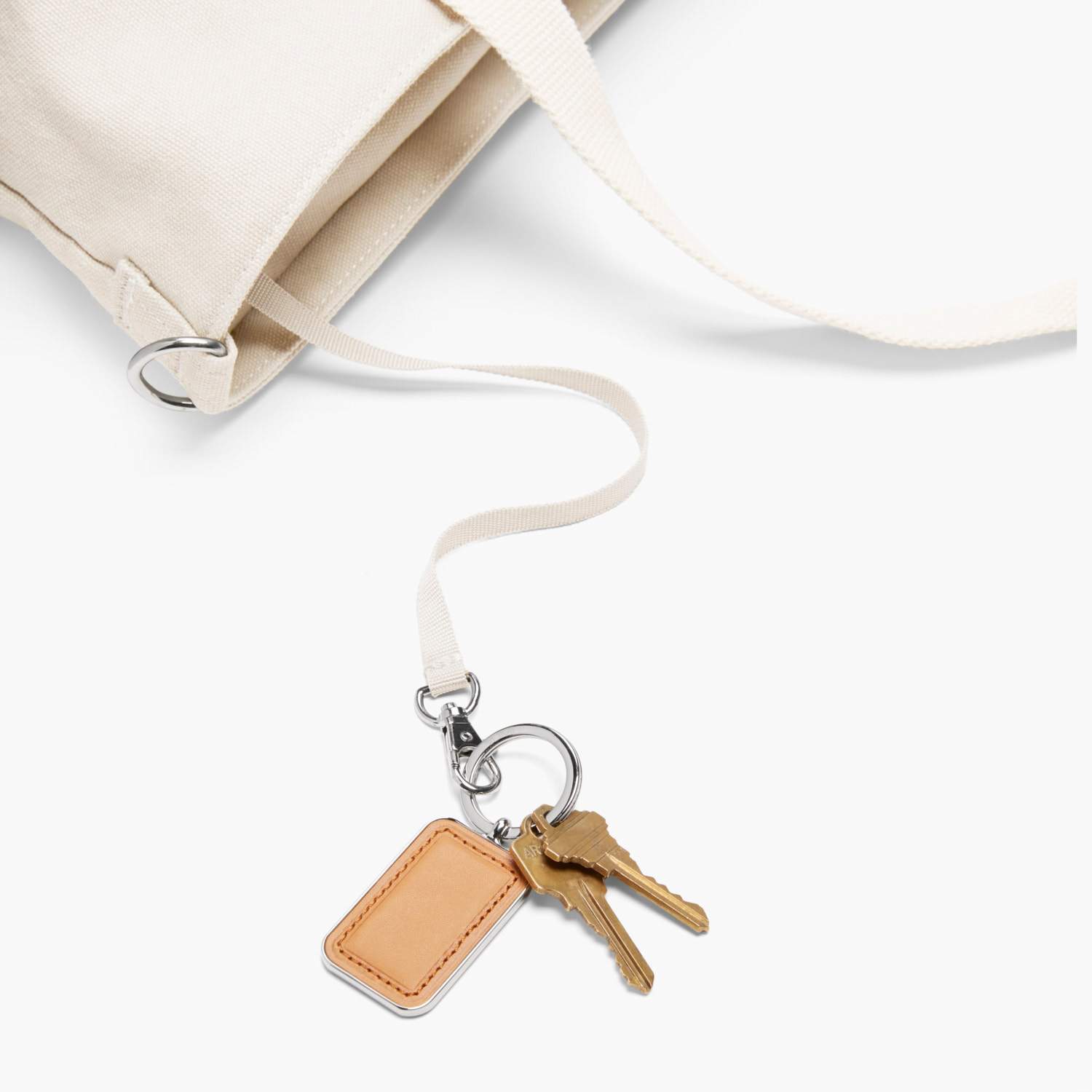Key Leash - The Catalina Deluxe Tote - Organic Canvas - Natural - Tote - Lo & Sons