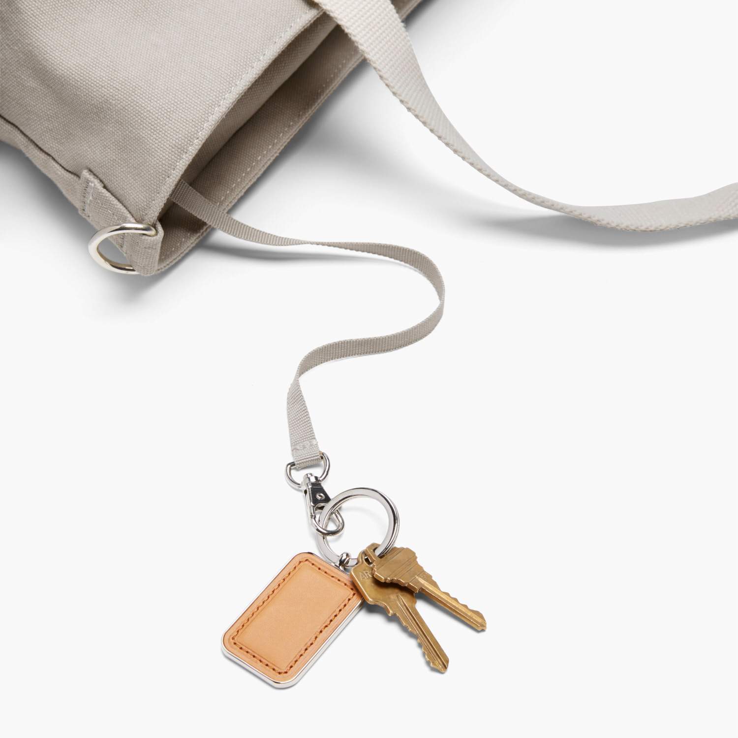 Key Leash - The Catalina Deluxe Tote - Washed Canvas - Dove Grey - Tote - Lo & Sons