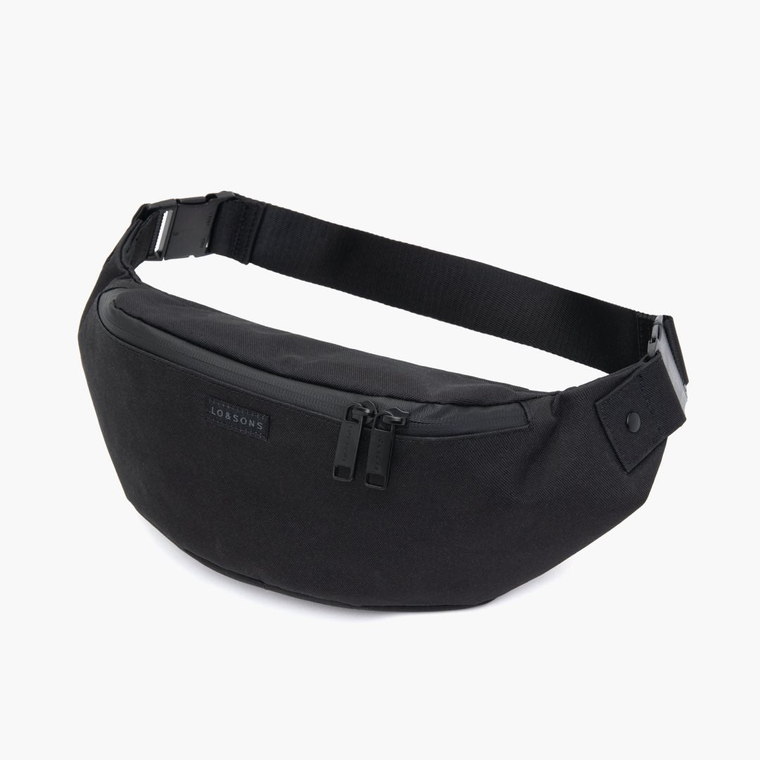 Angle - Bond - 600D Recycled Poly - Black / Light Grey - Fanny pack - Lo & Sons