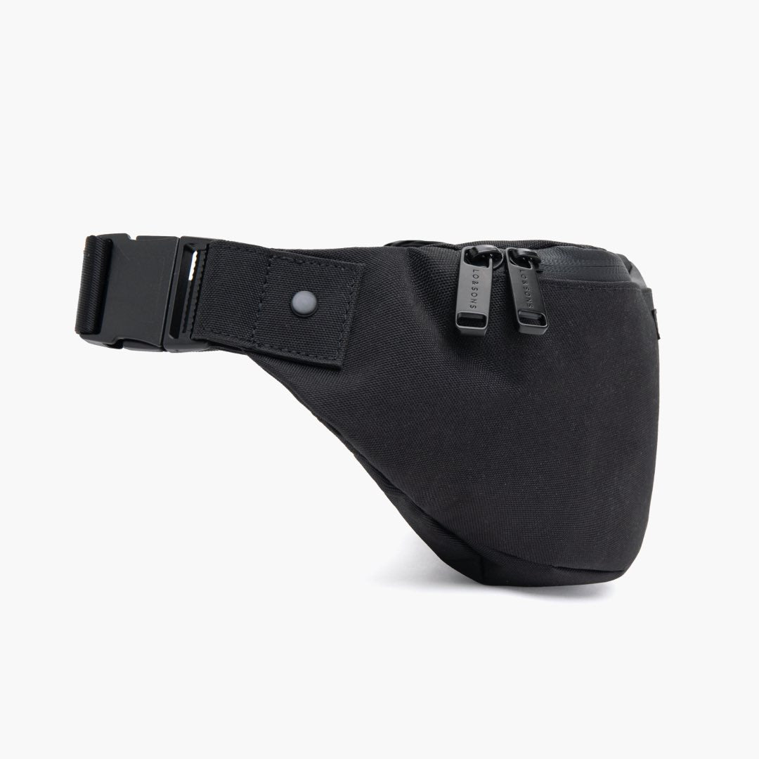 Side - Bond - 600D Recycled Poly - Black / Light Grey - Fanny pack - Lo & Sons