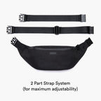 Strap - Bond - 600D Recycled Poly - Black / Light Grey - Fanny pack - Lo & Sons