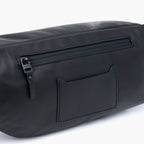 Back Pockets - Bond - Sheepskin Leather - Black / Black / Grey - Crossbody Bag - Lo & Sons