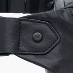 Custom Hardware - Bond - Sheepskin Leather - Black / Black / Grey - Crossbody Bag - Lo & Sons