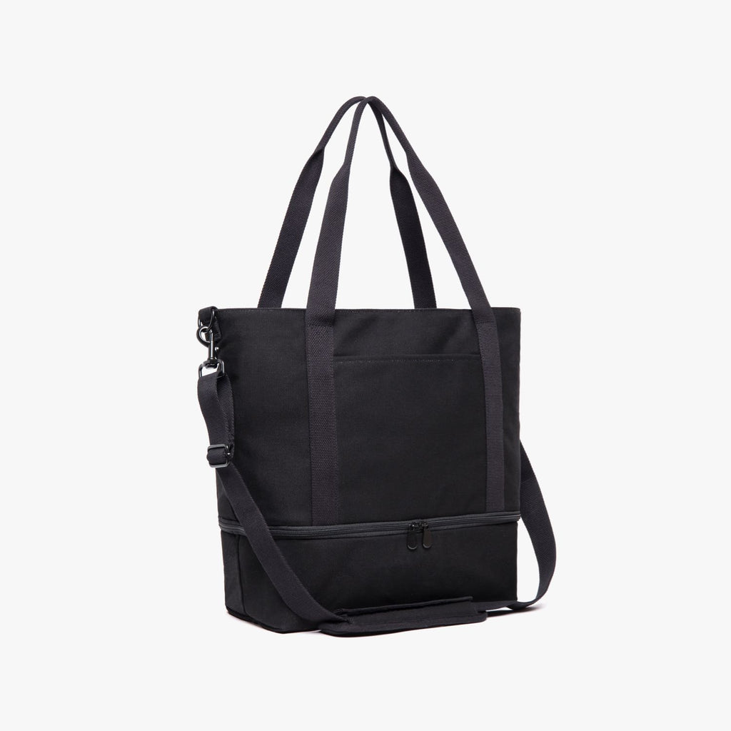 Catalina Deluxe Tote - Carry All Bag - Black Organic Canvas – Lo & Sons