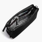 Interior slip pockets - Pearl - Saffiano Leather - Black / Gunmetal / Grey - Crossbody Bags - Lo & Sons