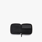 Interior empty - Small Wallet - Saffiano Leather - Black / Silver / Grey - Small Accessory - Lo & Sons