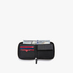 Interior filled - Small Wallet - Saffiano Leather - Black / Silver / Grey - Small Accessory - Lo & Sons