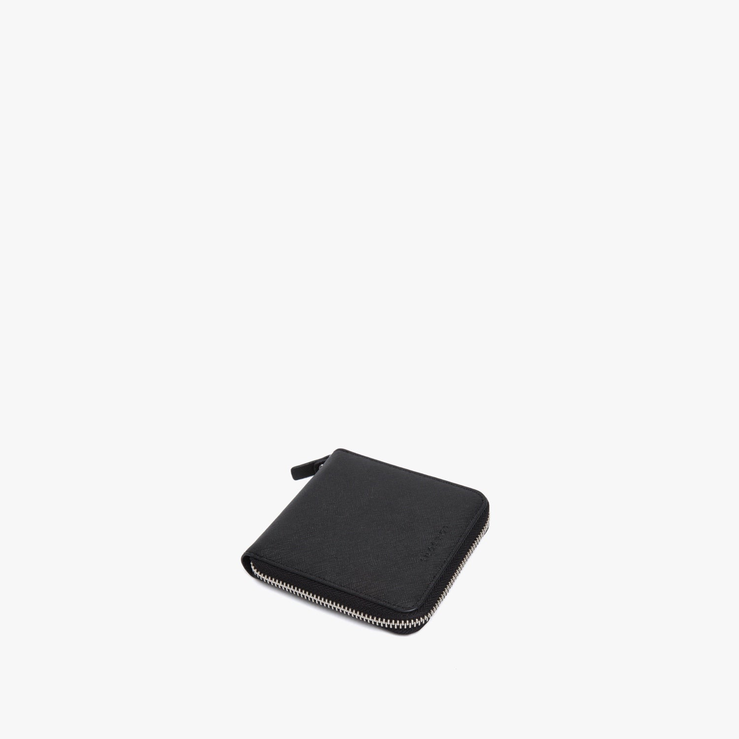 Profile - Small Wallet - Saffiano Leather - Black / Silver / Grey - Small Accessory - Lo & Sons