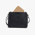 Fits in Pearl - Small Wallet - Saffiano Leather - Dark Tan / Gold / Camel - Small Accessory - Lo & Sons