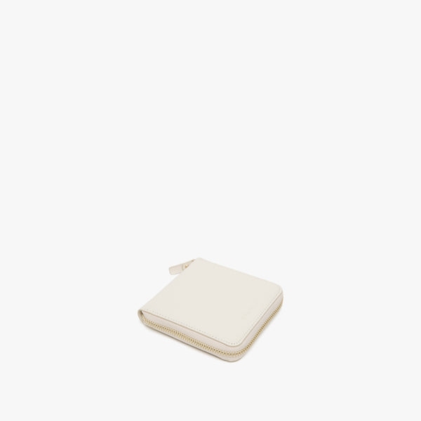 The Small Wallet - Saffiano Leather - Ivory / Gold / Camel – Lo & Sons