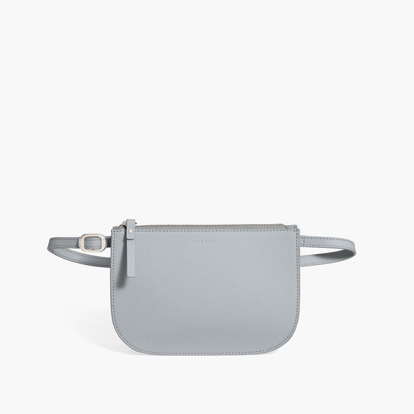 Saffiano Leather Shoulder Bag, Silver Hardware