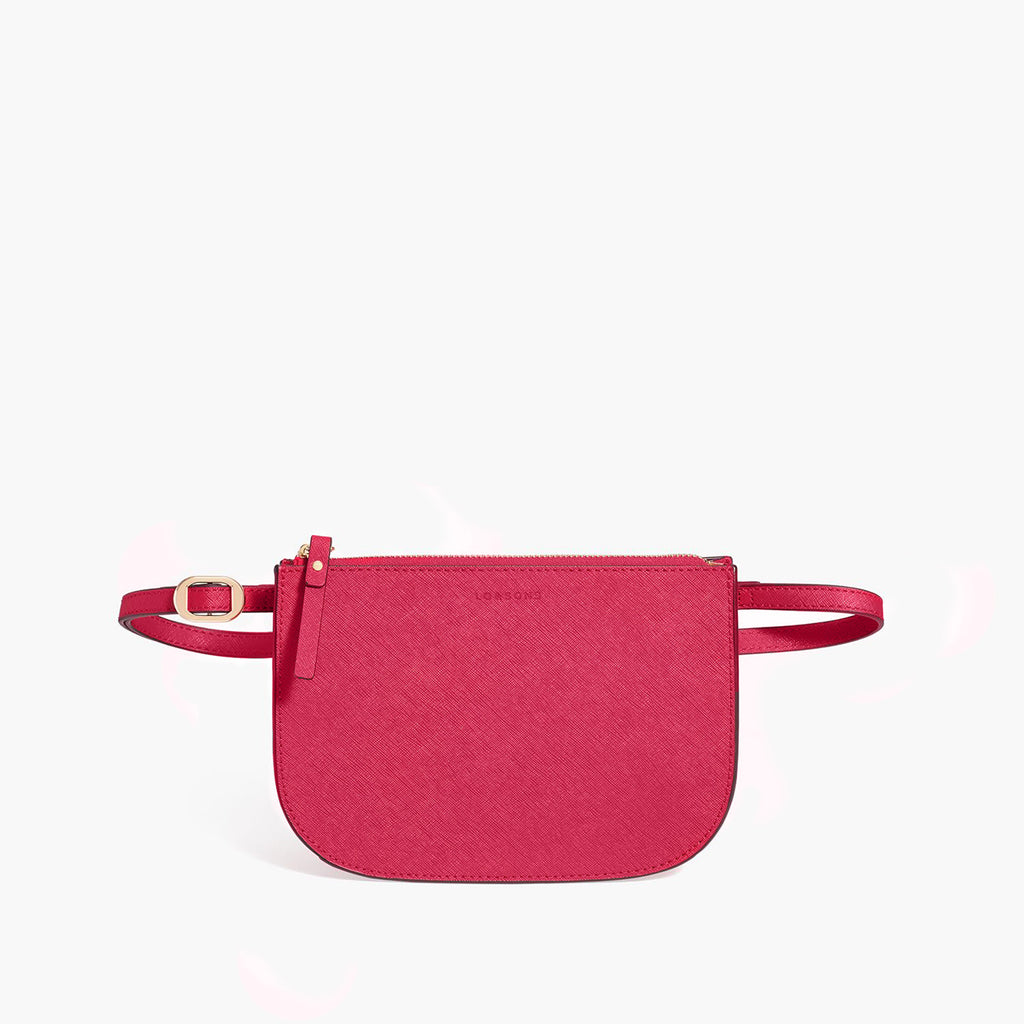 Waverley 2 - Fanny Pack & Crossbody Bag - Red/Gold/Camel in Saffiano ...