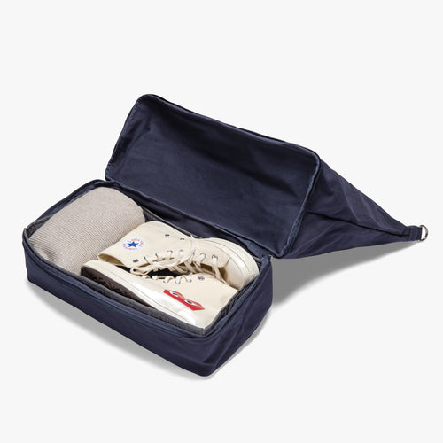 Bottom shoe compartment - Catalina Deluxe - Organic Canvas - Deep Navy - Weekender - Lo & Sons