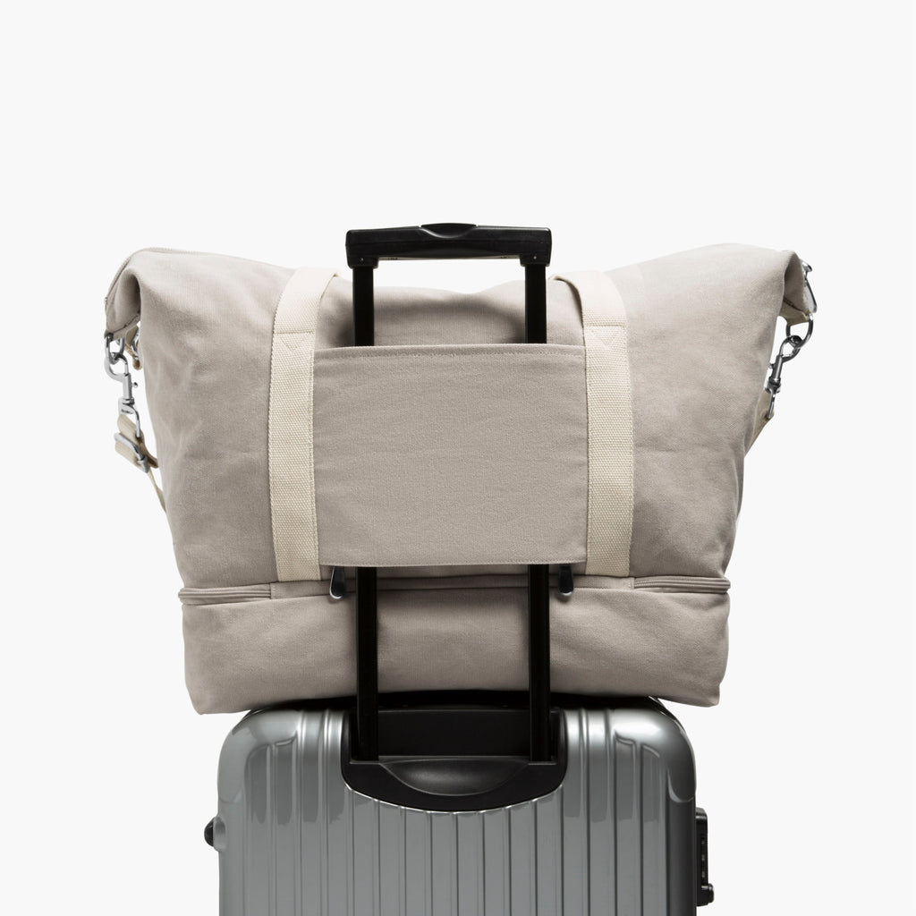 Suitcase sleeve  - Catalina Deluxe - Organic Canvas - Dove Grey - Weekender - Lo & Sons
