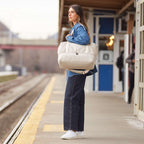 Train travel look  - Catalina Deluxe - Organic Canvas - Dove Grey - Weekender - Lo & Sons