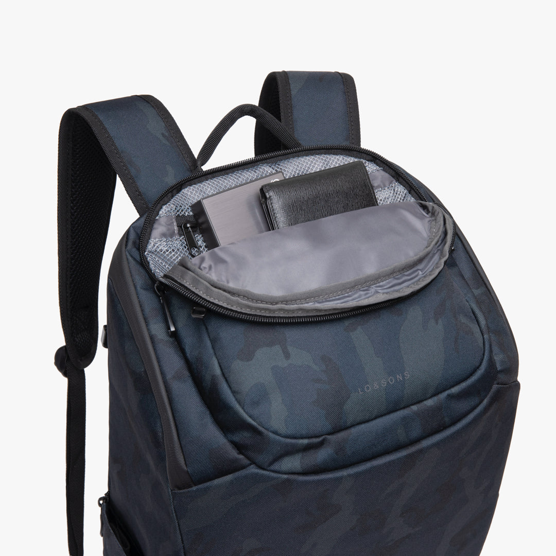 Pocket - Hakuba - 600D Recycled Poly - Navy Camo - Laptops - Lo & Sons