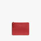 Front - The Pouch - Saffiano Leather - Red - Lo & Sons