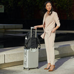 On suitcase- The Rowledge - Nylon - Backpack - Lo & Sons