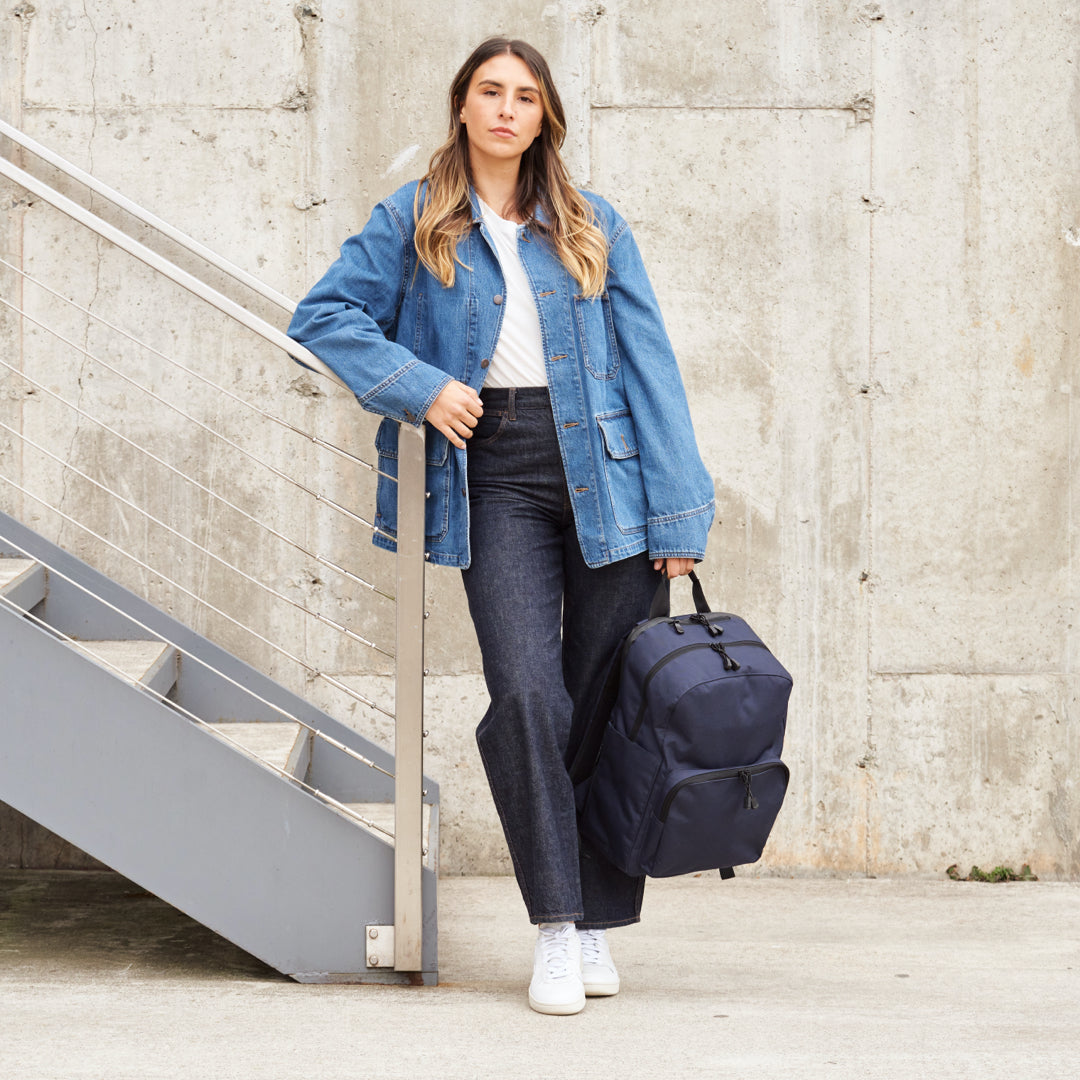 Top handle womens - Hanover Deluxe 2 - 600D Recycled Poly - Deep Navy - Backpack - Lo & Sons