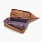 Bottom pocket - Catalina Deluxe - 600D Canvas - Golden Brown - Weekenders - Lo & Sons