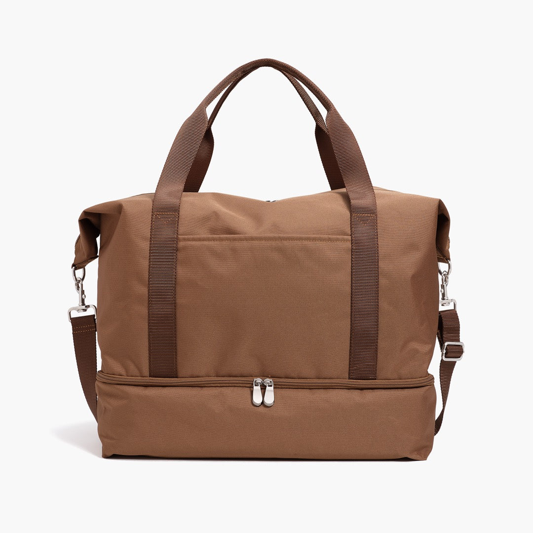 Front view - Catalina Deluxe  -  600D Recycled Poly - Golden Brown - Weekenders - Lo & Sons