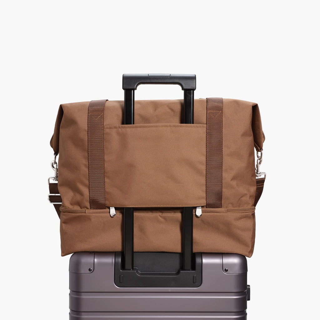 Suitcase handle - Catalina Deluxe  -  600D Recycled Poly - Golden Brown - Weekenders - Lo & Sons