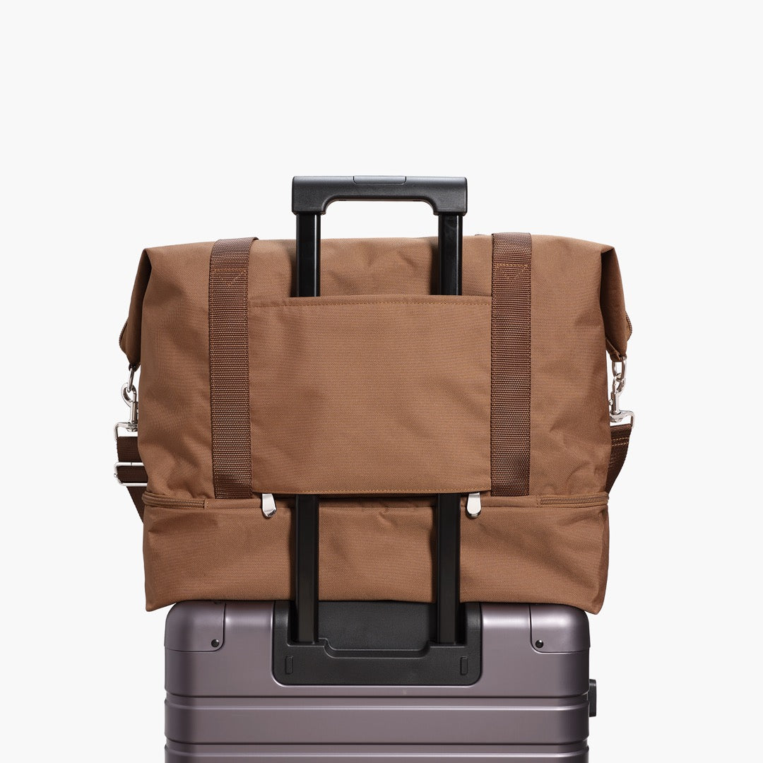 Suitcase handle - Catalina Deluxe  -  600D Recycled Poly - Golden Brown - Weekenders - Lo & Sons