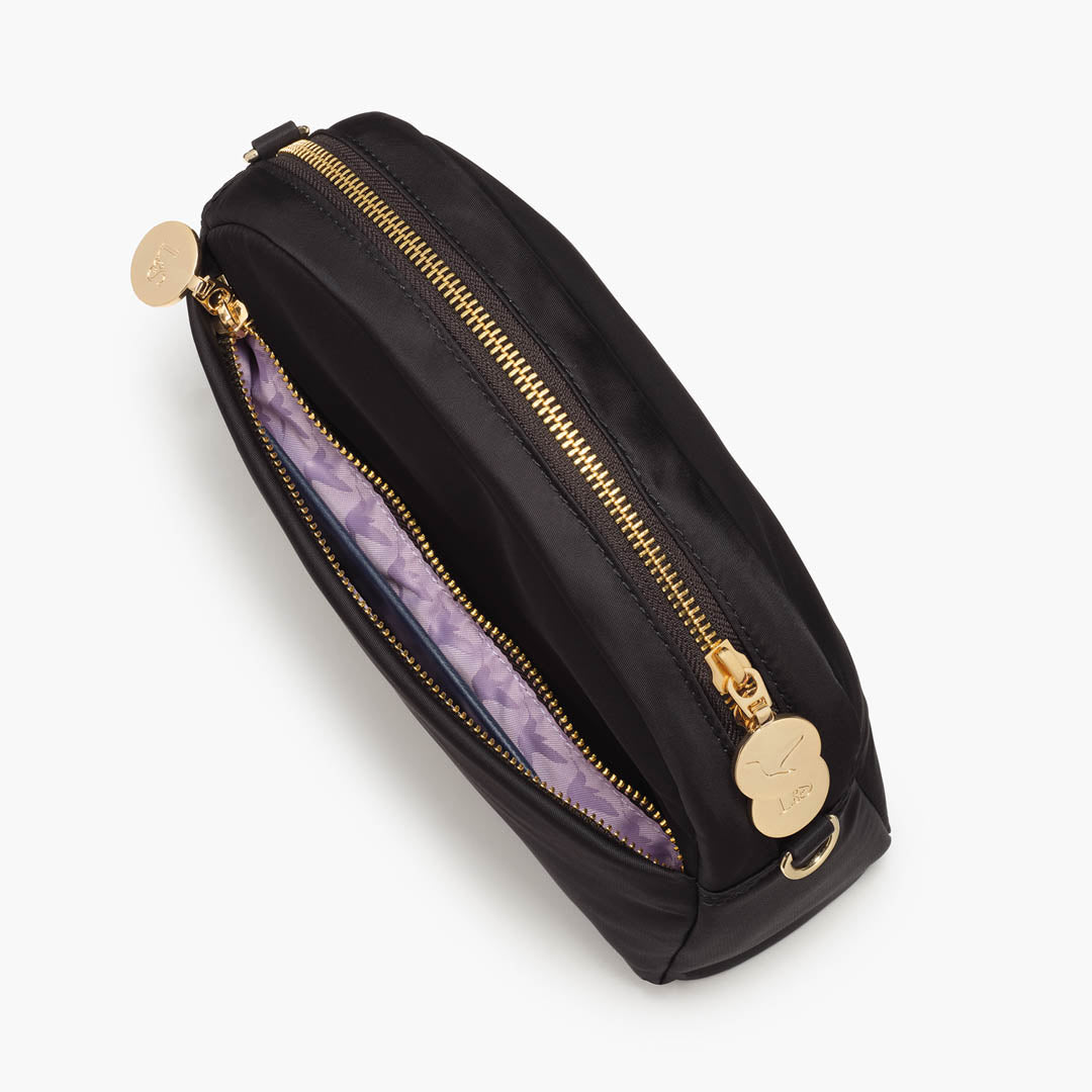 Front Pocket - Nouvelle - Recycled Nylon - Black - Crossbody Bags - Lo & Sons