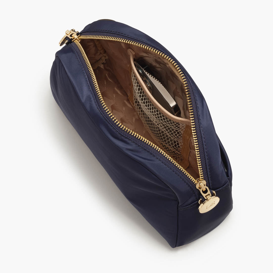 Interior Open Back Pocket - Nouvelle - Recycled Nylon - Navy - Crossbody Bags - Lo & Sons
