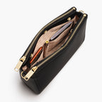 Interior slip pocket - Pearl - Cactus Leather - Black / Gold / Camel - Crossbody Bag - Lo & Sons