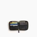 Open interior filled - Small Wallet - Nappa Leather - Black / Gold / Grey - Small Accessory - Lo & Sons
