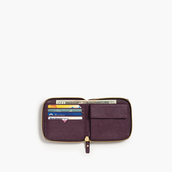 Lo & Sons Womens Small Saffiano Leather Wallet