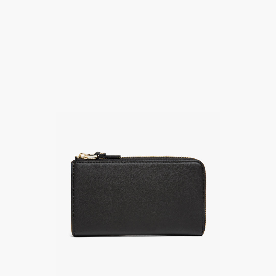 Front - Leather Wallet - Cactus Leather - Black / Gold / Camel - Small Accessory - Lo & Sons