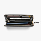 Interior filled - Leather Wallet - Cactus Leather - Black / Gold / Camel - Small Accessory - Lo & Sons