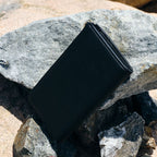 On rocks - Leather Wallet - Cactus Leather - Black / Gold / Camel - Small Accessory - Lo & Sons