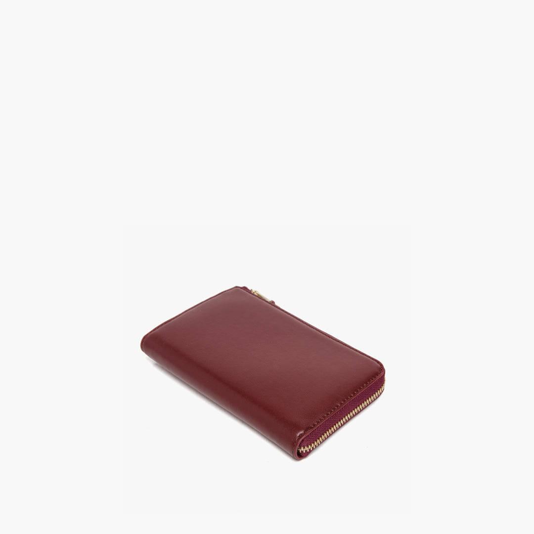 Profile - Leather Wallet - Cactus Leather - Burgundy / Gold / Camel - Small Accessory - Lo & Sons