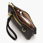 Interior slip pocket - Waverley 2 - Cactus Leather - Black / Gold / Camel - Crossbody Bag - Lo & Sons
