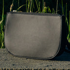 Material close up - Waverley 2 - Cactus Leather - Black / Gold / Lavender - Crossbody Bag - Lo & Sons