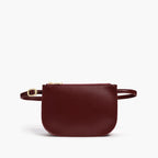 Front view - Waverley 2 - Cactus Leather - Burgundy / Gold / Camel - Crossbody Bag - Lo & Sons