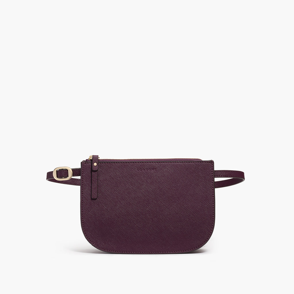 Profile - Waverley 2 - Saffiano Leather - Plum / Gold / Grey - Crossbody Bag - Lo & Sons