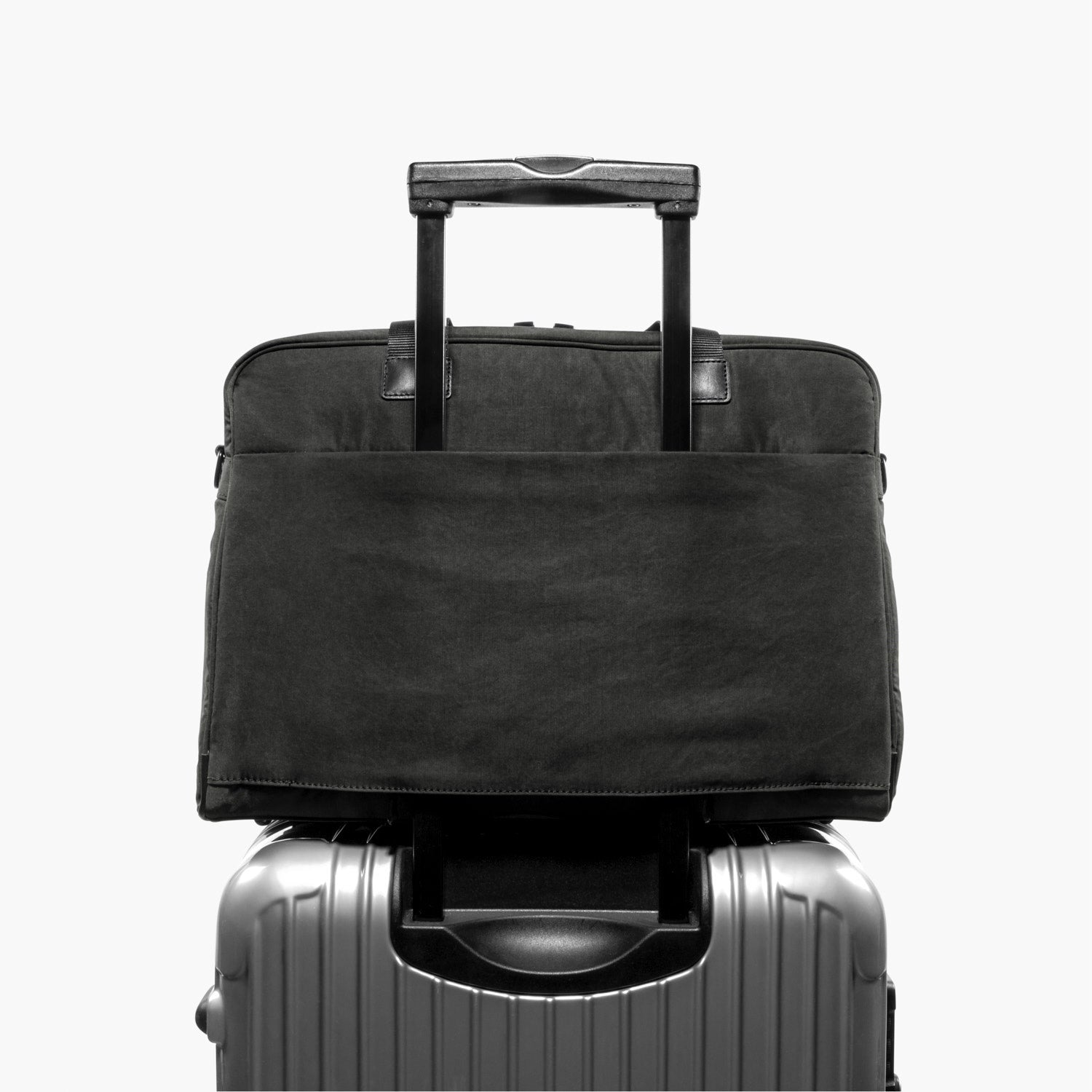 Luggage Sleeve - The Cambridge - Waxed Twill - Charcoal - Briefcase - Lo & Sons