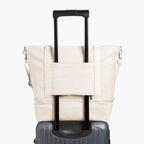 Luggage Sleeve - The Catalina Deluxe Tote - Organic Canvas - Natural - Tote - Lo & Sons