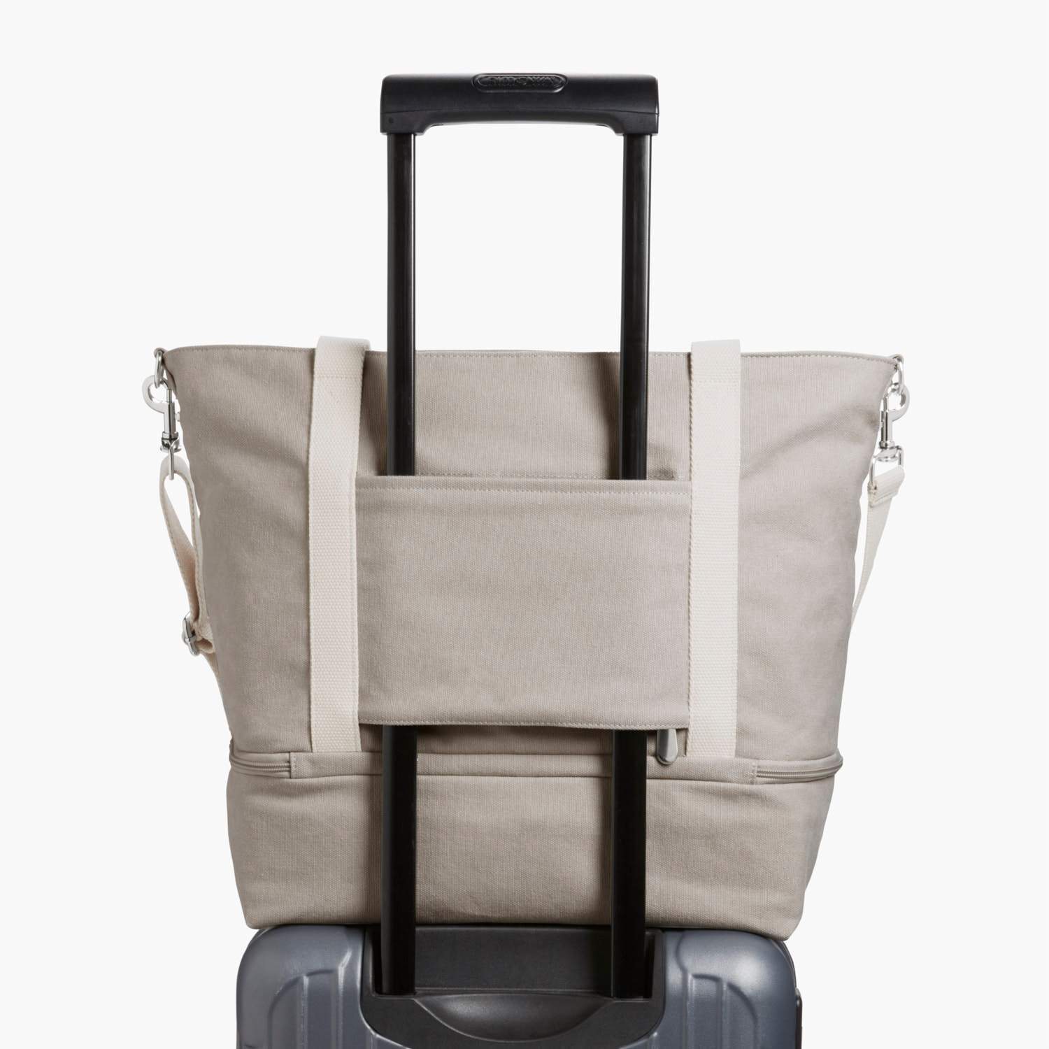 Luggage Sleeve - The Catalina Deluxe Tote - Washed Canvas - Dove Grey - Tote - Lo & Sons