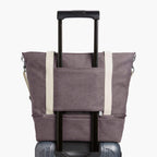 Luggage Sleeve - The Catalina Deluxe Tote - Eco Friendly Canvas - Thistle - Tote - Lo & Sons
