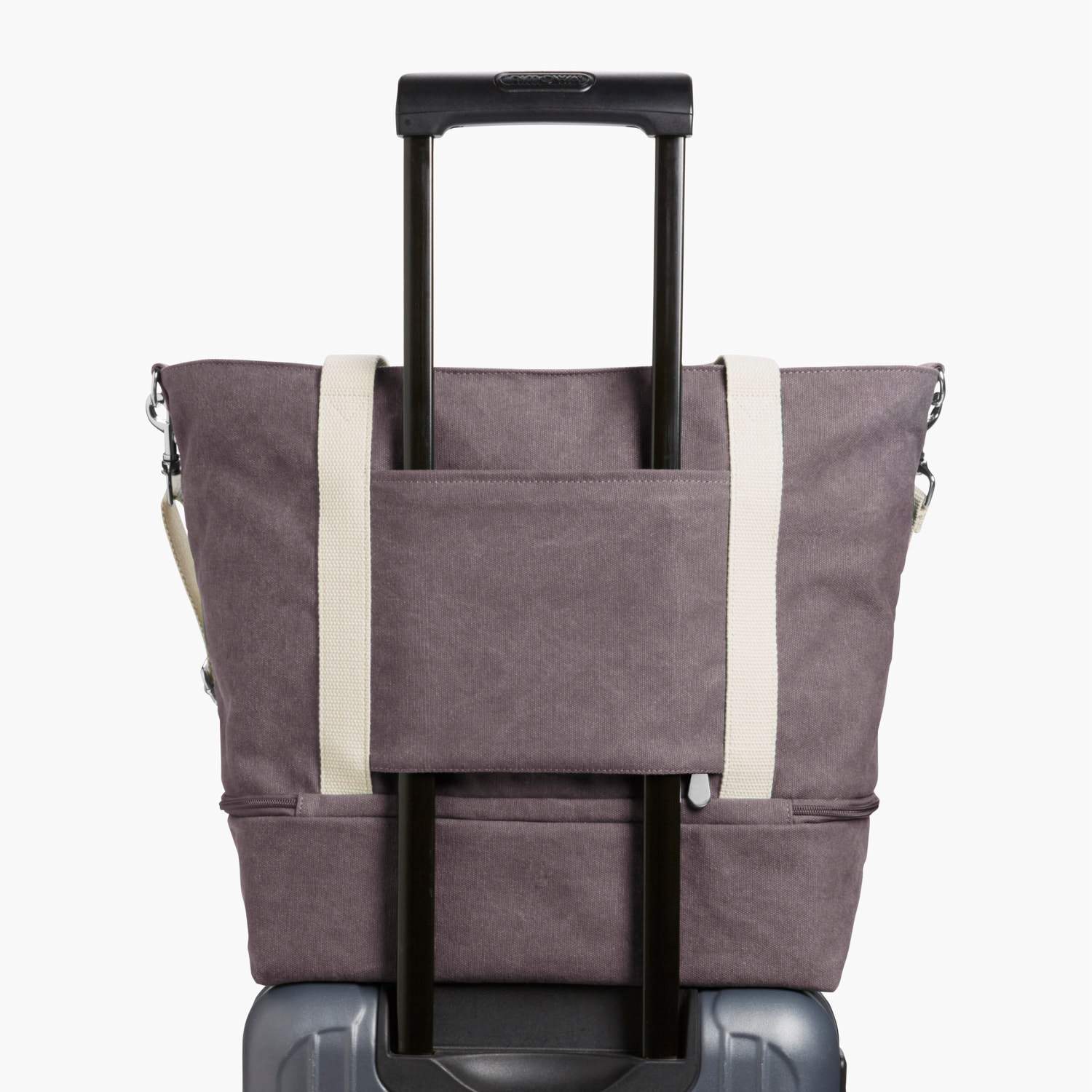Luggage Sleeve - The Catalina Deluxe Tote - Eco Friendly Canvas - Thistle - Tote - Lo & Sons