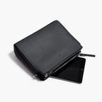 Mini Tablet - The Pearl - Saffiano Leather - Dark Grey / Silver / Azure - Crossbody - Lo & Sons