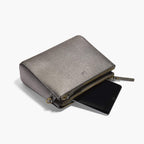 Mini Tablet - The Pearl - Saffiano Leather - Graphite / Brass / Grey - Crossbody - Lo & Sons