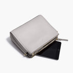Mini Tablet - The Pearl - Saffiano Leather - Light Grey / Gold / Grey - Crossbody - Lo & Sons