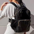 On Model Workout - The Rowledge - Nylon - Black / Gold / Grey - Backpack - Lo & Sons